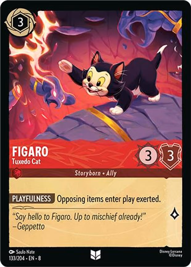 Figaro - Tuxedo Cat - Uncommon (133/204)