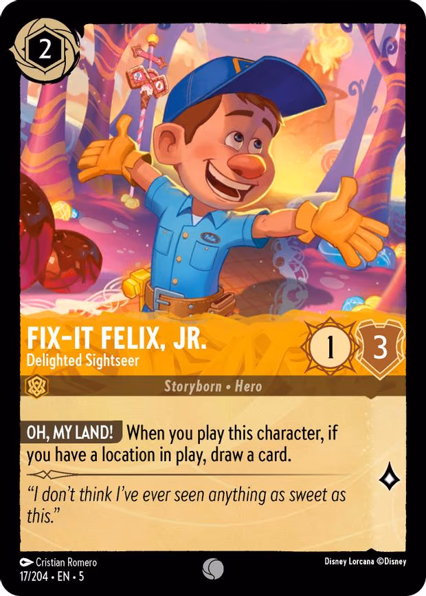 Fix-It Felix, Jr. - Delighted Sightseer - Common (17/204)