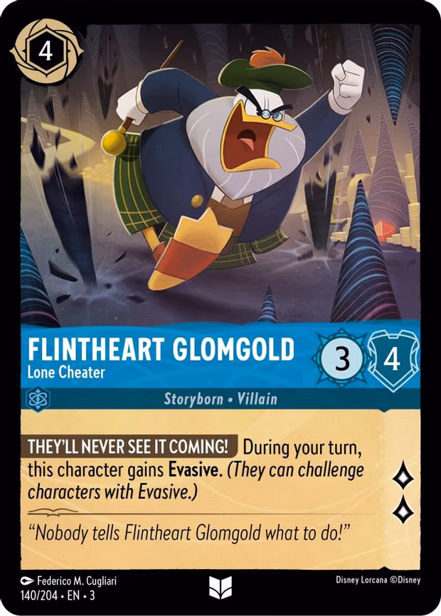 Flintheart Glomgold - Lone Cheater - Uncommon (140/204)