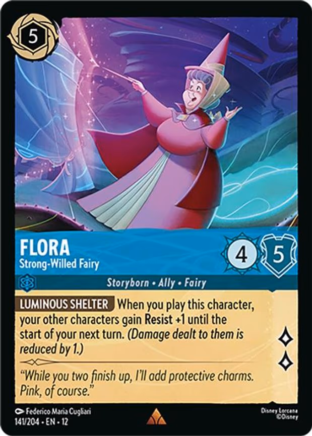 Flora - Strong-Willed Fairy - Rare (141/204)