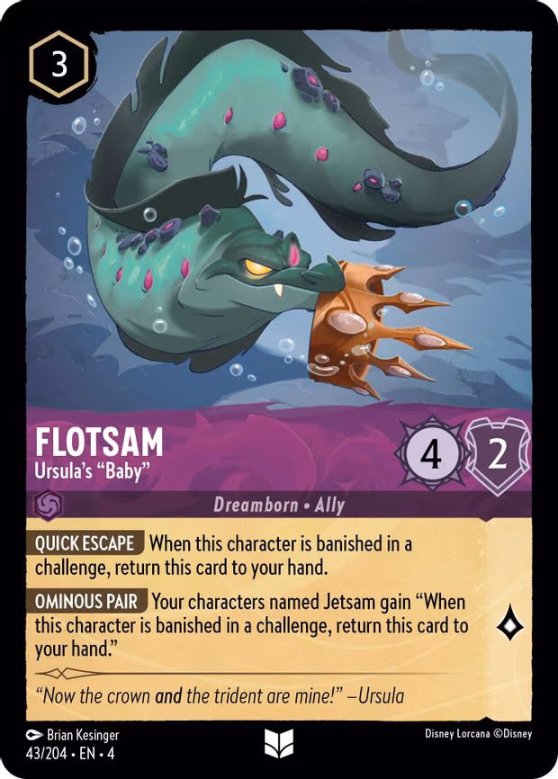 Flotsam - Ursula's "Baby" - Uncommon (43/204)