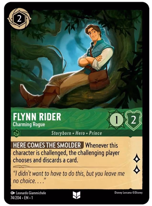 Flynn Rider - Charming Rogue - Uncommon (74/204)
