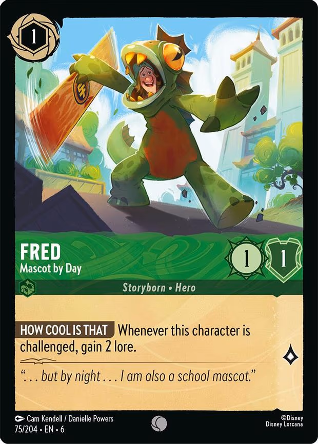 Fred - Mascot by Day - Common (75/204)