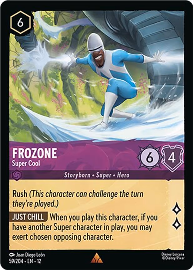 Frozone - Super Cool - Rare (59/204)