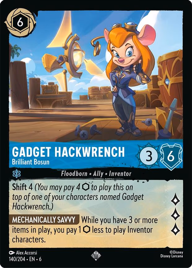 Gadget Hackwrench - Brilliant Bosun - Super Rare (140/204)