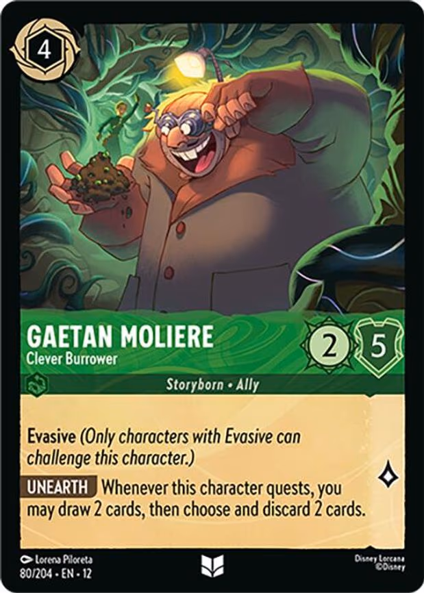 Gaetan Moliere - Clever Burrower - Uncommon (80/204)