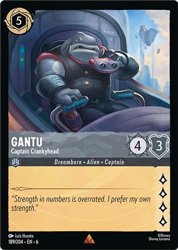 Gantu - Captain Crankyhead - Rare (189/204)