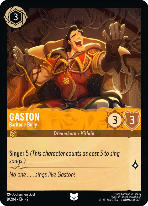 Gaston - Baritone Bully - Uncommon (8/204)