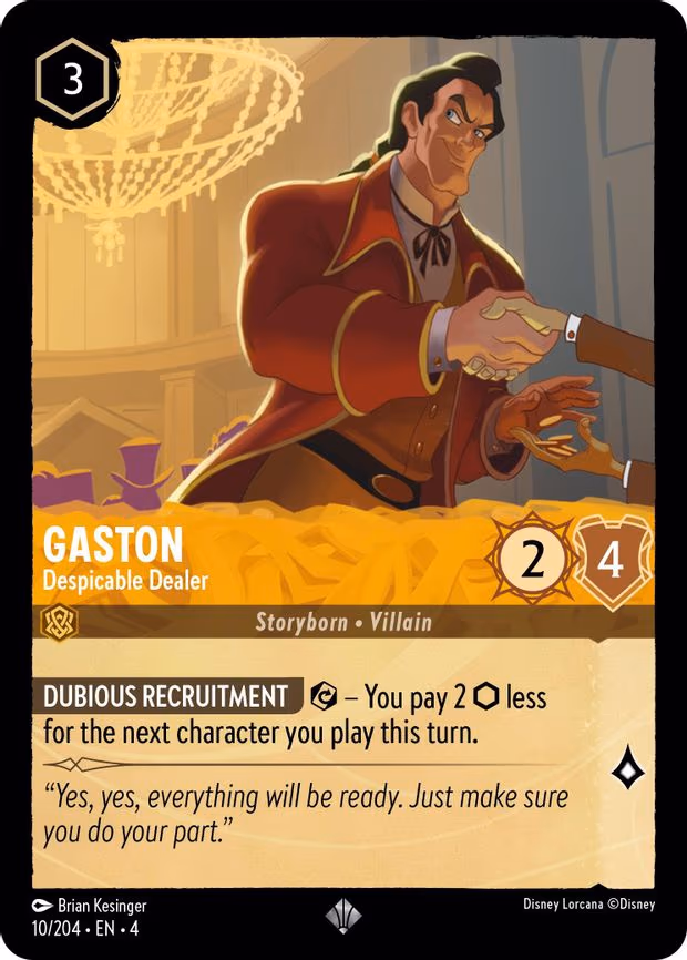 Gaston - Despicable Dealer - Super Rare (10/204)