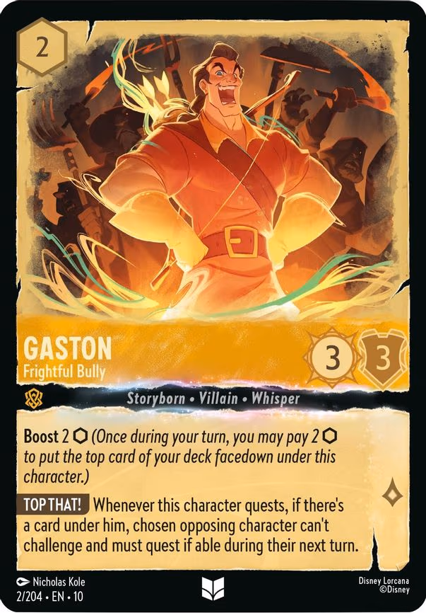 Gaston - Frightful Bully - Uncommon (2/204)