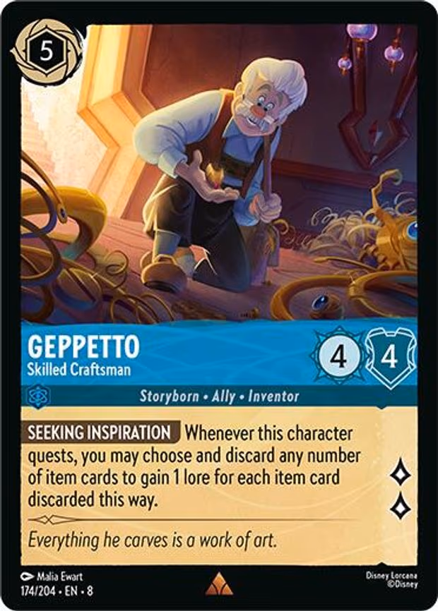 Geppetto - Skilled Craftsman - Rare (174/204)