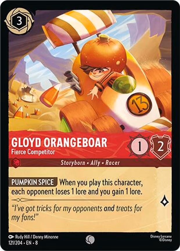 Gloyd Orangeboar - Fierce Competitor - Common (121/204)