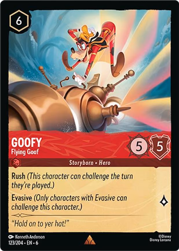 Goofy - Flying Goof - Rare (123/204)