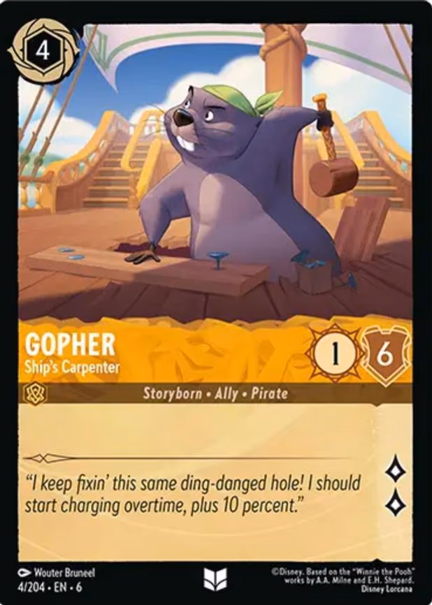 Gopher - Ship's Carpenter - Uncommon (4/204)
