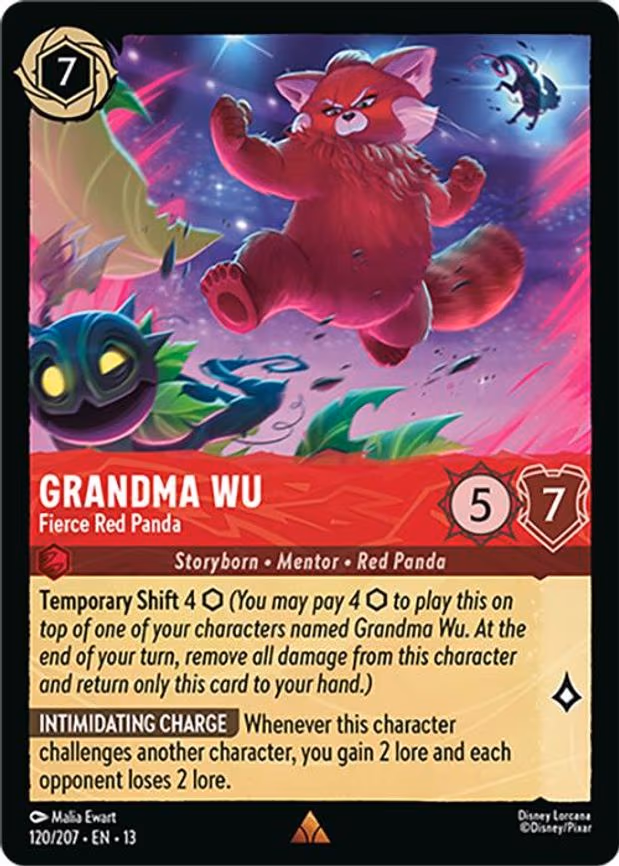Grandma Wu - Fierce Red Panda - Rare (120/204)