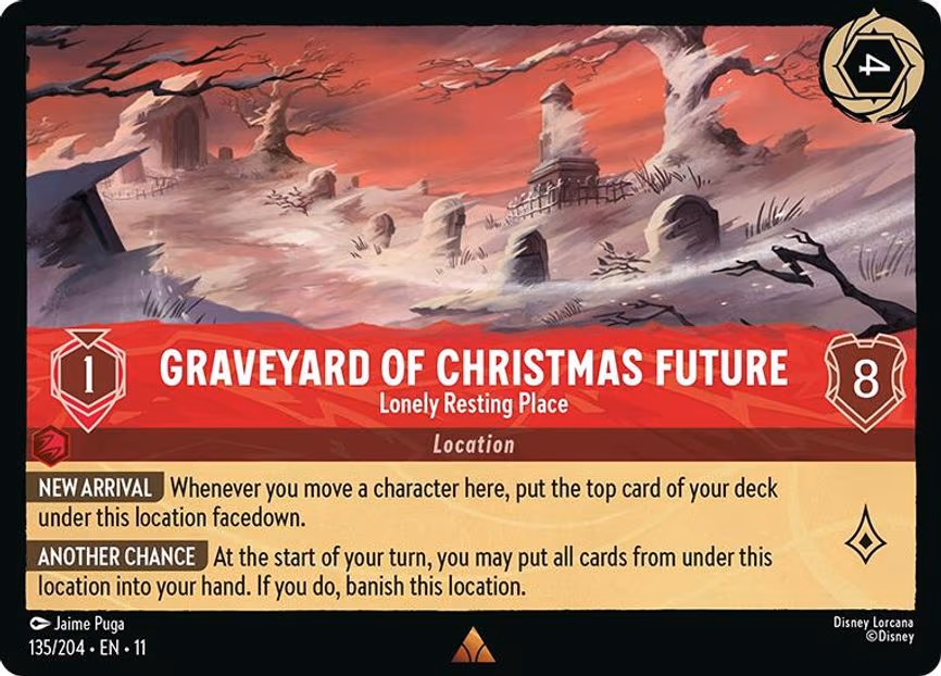 Graveyard of Christmas Future - Lonely Resting Place - Rare (135/204)