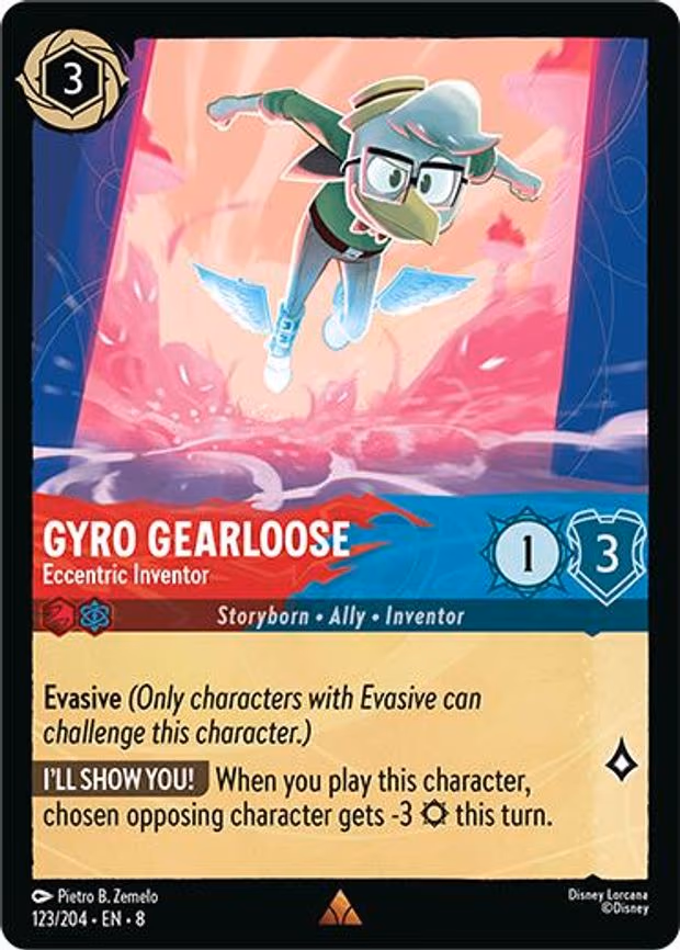 Gyro Gearloose - Eccentric Inventor - Rare (123/204)