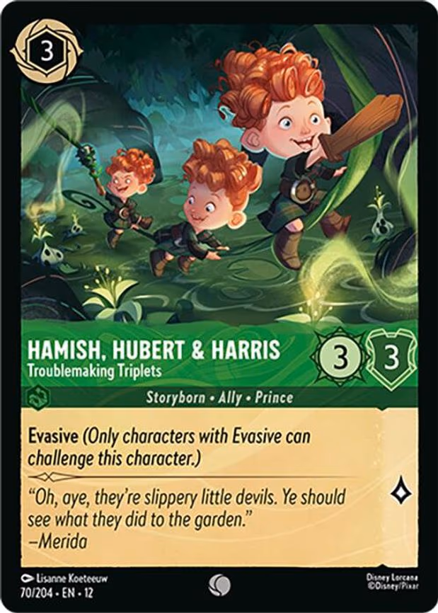 Hamish, Hubert & Harris - Troublemaking Triplets - Common (70/204)