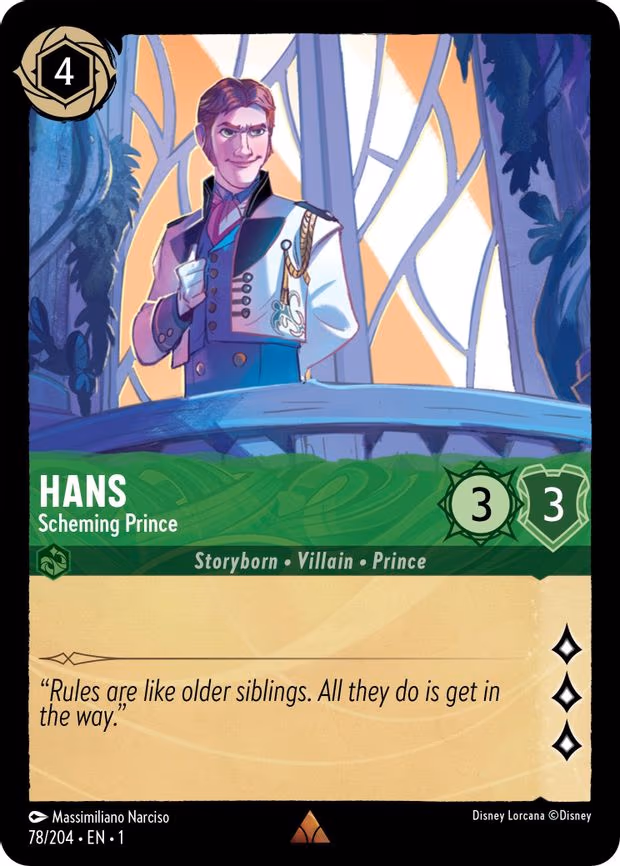 Hans - Scheming Prince - Rare (78/204)