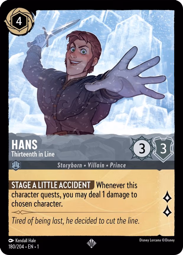 Hans - Thirteenth in Line - Super Rare (180/204)