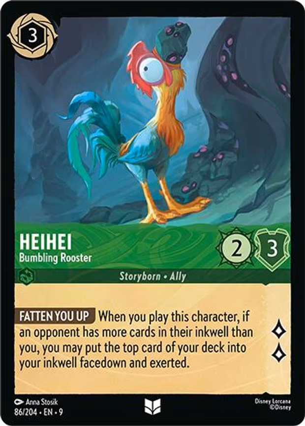 Heihei - Bumbling Rooster - Uncommon (86/204)