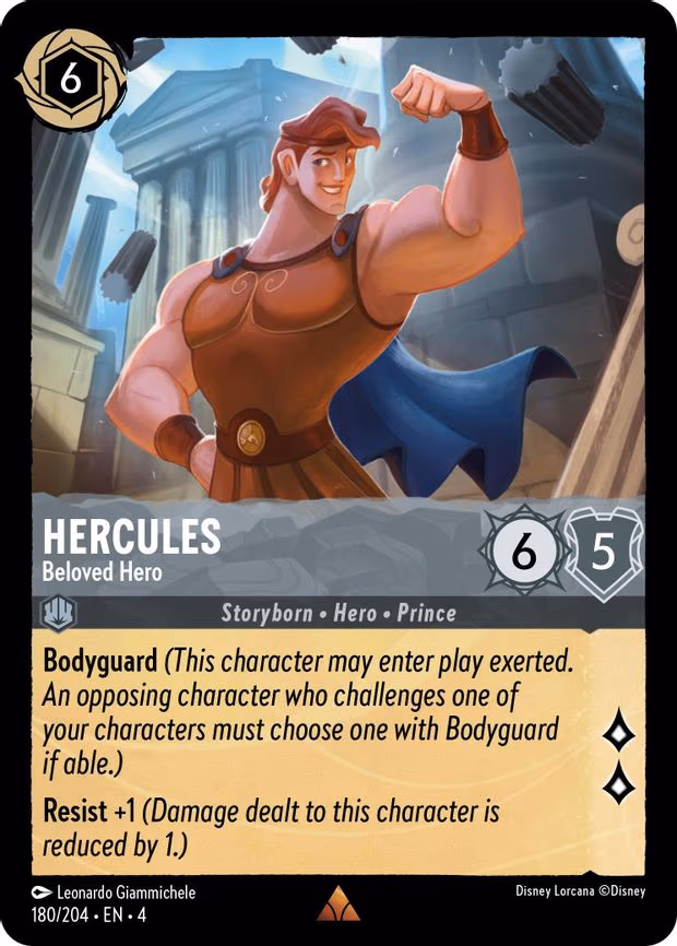 Hercules - Beloved Hero - Rare (180/204)