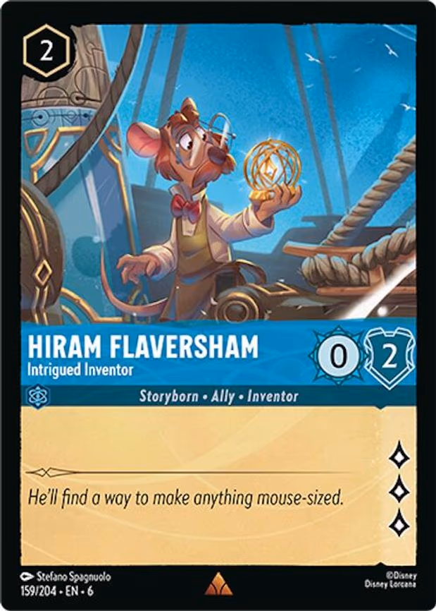 Hiram Flaversham - Intrigued Inventor - Rare (159/204)