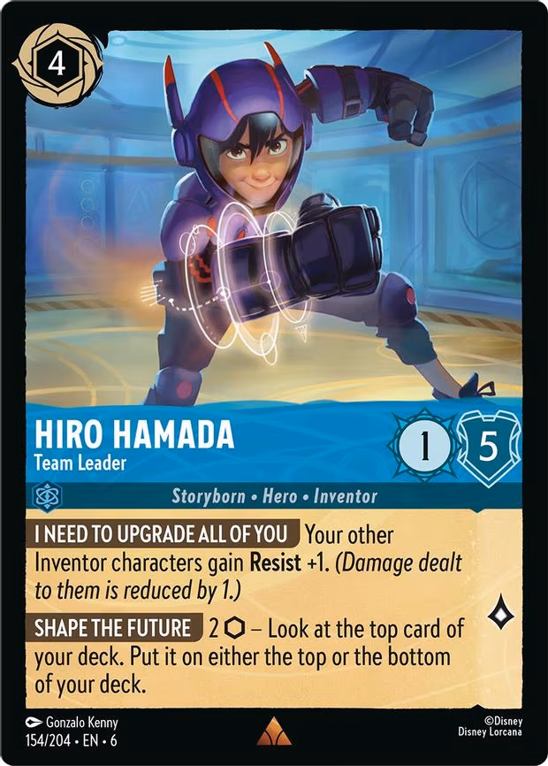 Hiro Hamada - Team Leader - Rare (154/204)