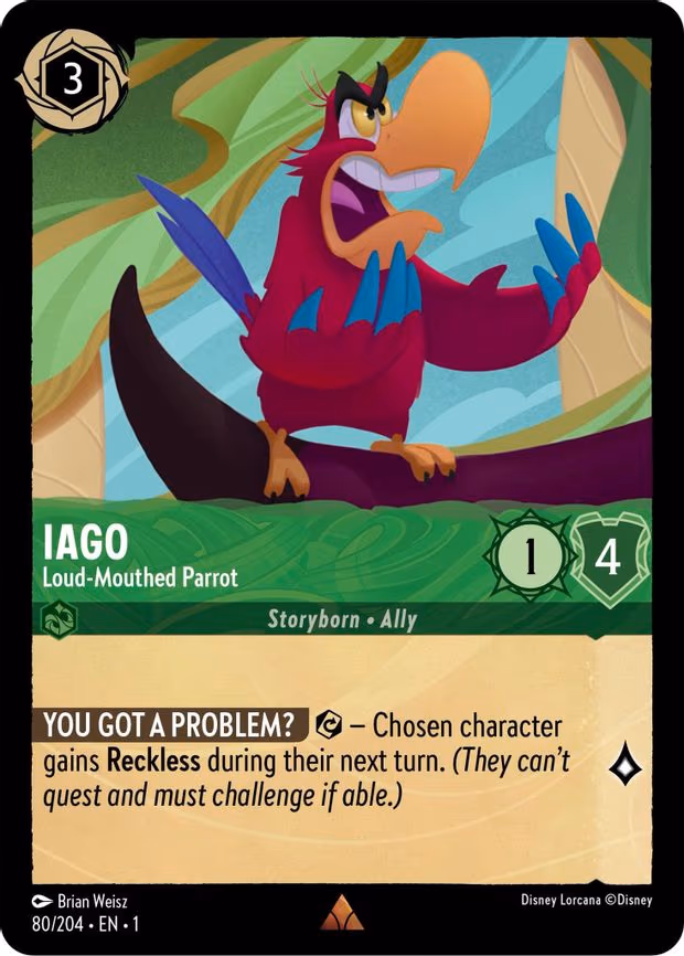 Iago - Loud-Mouthed Parrot - Rare (80/204)
