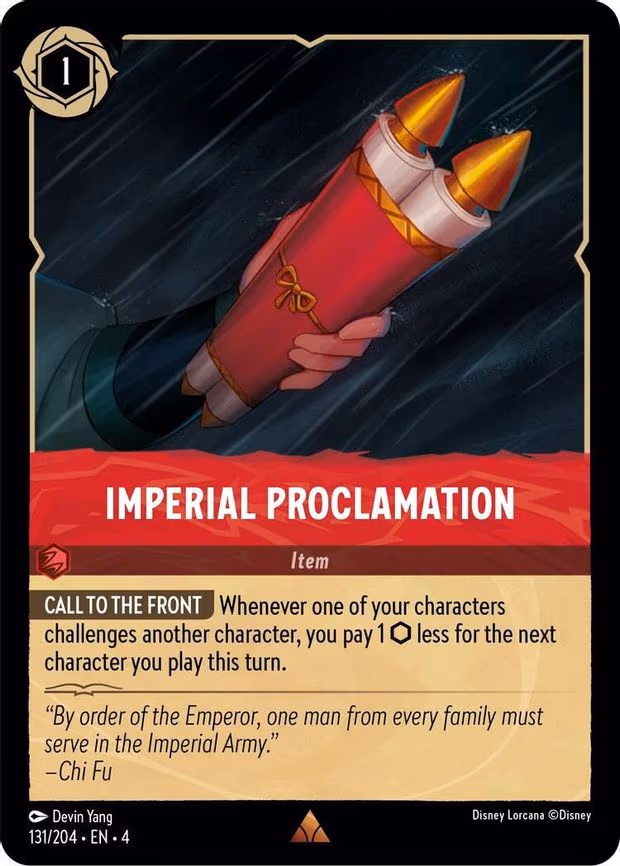 Imperial Proclamation - Rare (131/204)