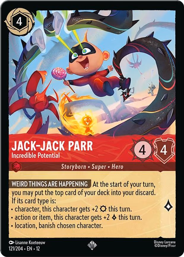 Jack-Jack Parr - Incredible Potential - Super Rare (121/204)