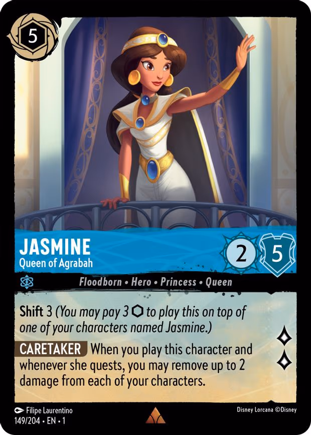 Jasmine - Queen of Agrabah - Rare (149/204)