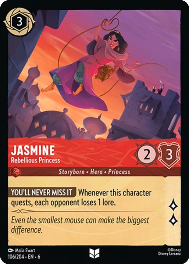 Jasmine - Rebellious Princess - Uncommon (106/204)
