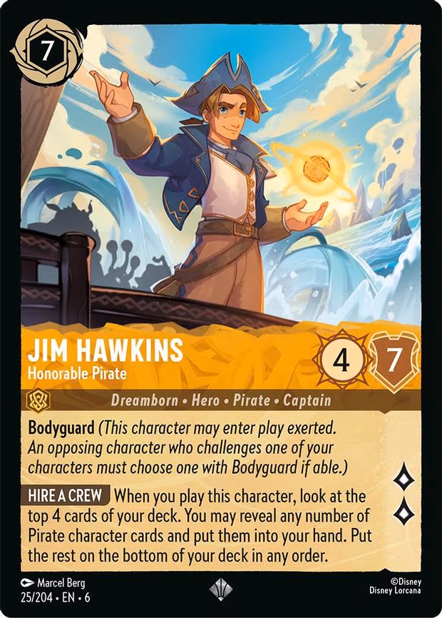 Jim Hawkins - Honorable Pirate - Super Rare (25/204)