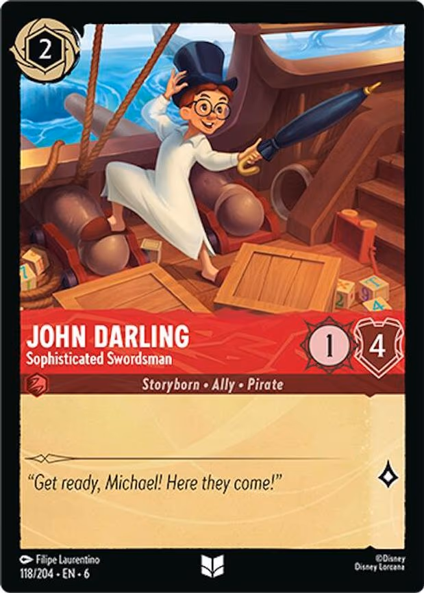 John Darling - Sophisticated Swordsman - Uncommon (118/204)