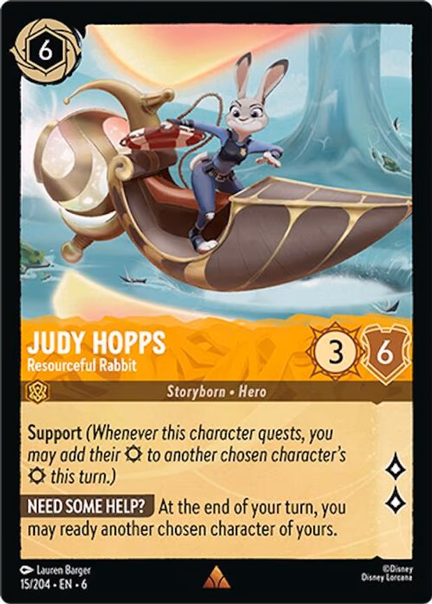 Judy Hopps - Resourceful Rabbit - Rare (15/204)