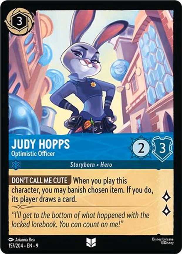 Judy Hopps - Optimistic Officer - Uncommon (157/204)