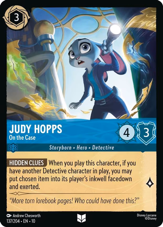 Judy Hopps - On the Case - Uncommon (137/204)
