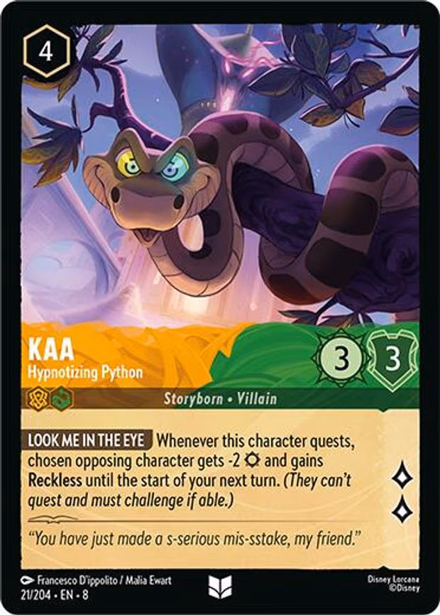 Kaa - Hypnotizing Python - Uncommon (21/204)