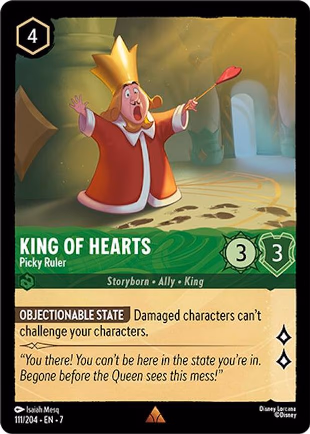 King of Hearts - Picky Ruler - Rare (111/204)