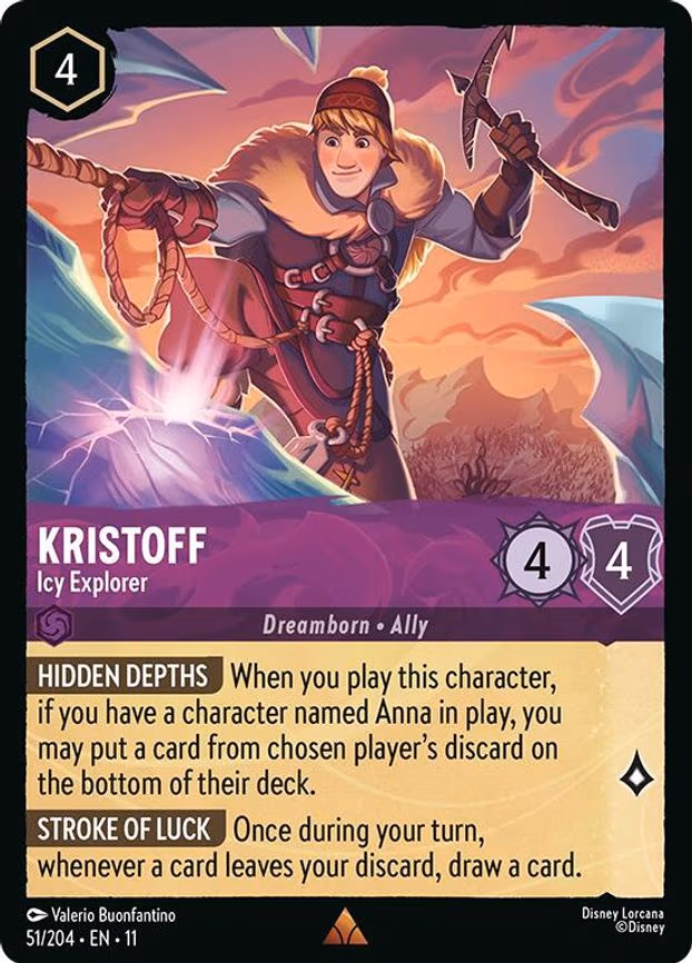 Kristoff - Icy Explorer - Rare (51/204)