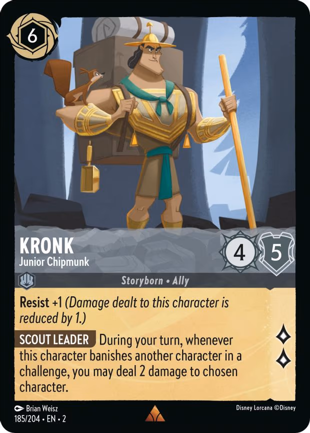 Kronk - Junior Chipmunk - Rare (185/204)