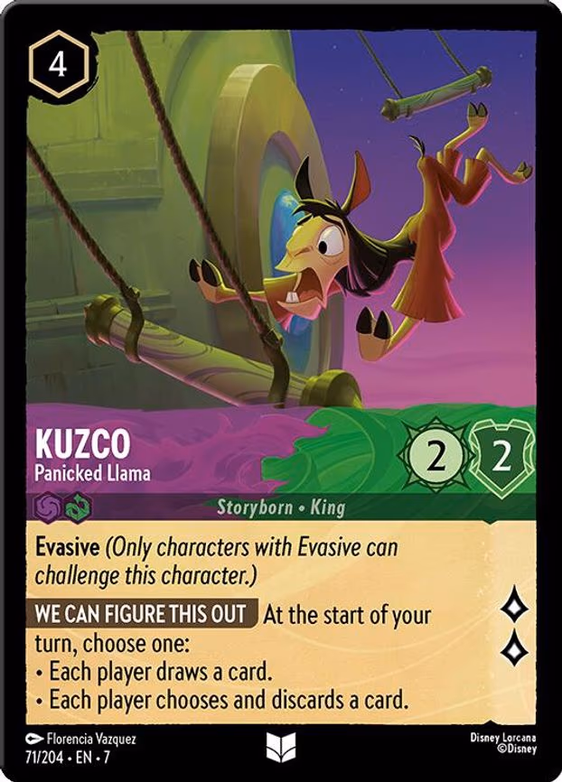 Kuzco - Panicked Llama - Uncommon (71/204)