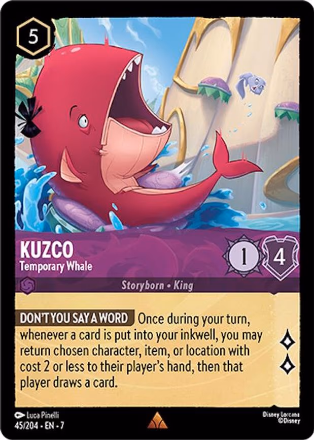 Kuzco - Temporary Whale - Rare (45/204)