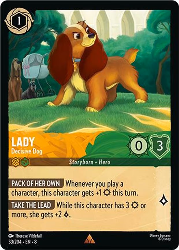 Lady - Decisive Dog - Rare (33/204)