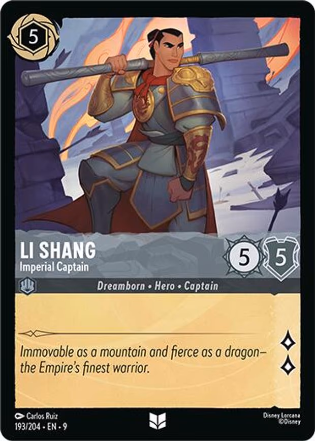 Li Shang - Imperial Captain - Uncommon (193/204)