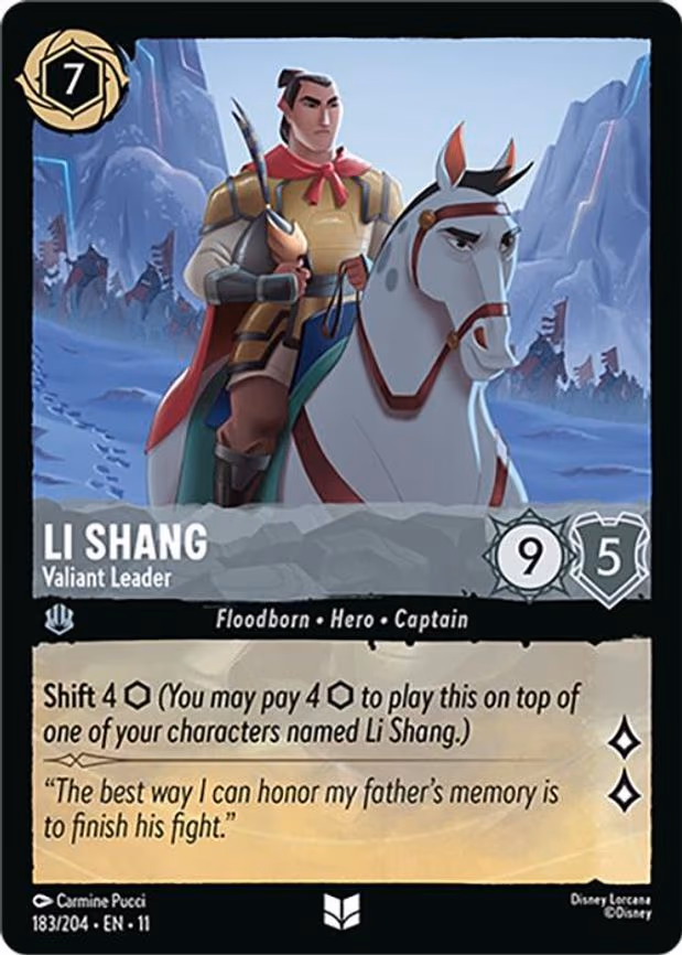 Li Shang - Valiant Leader - Uncommon (183/204)