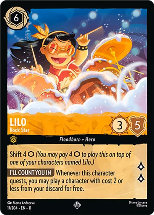 Lilo - Rock Star - Super Rare (17/204)