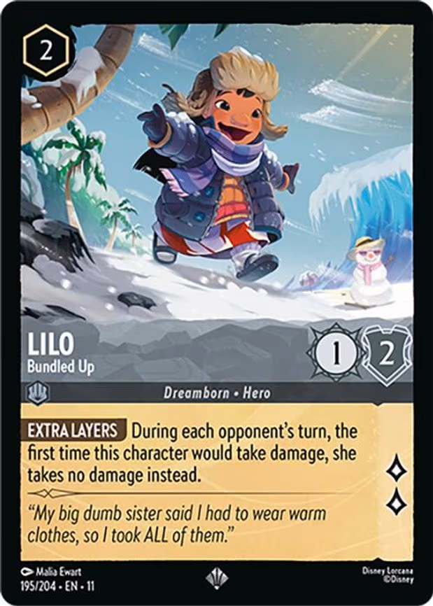 Lilo - Bundled Up - Super Rare (195/204)