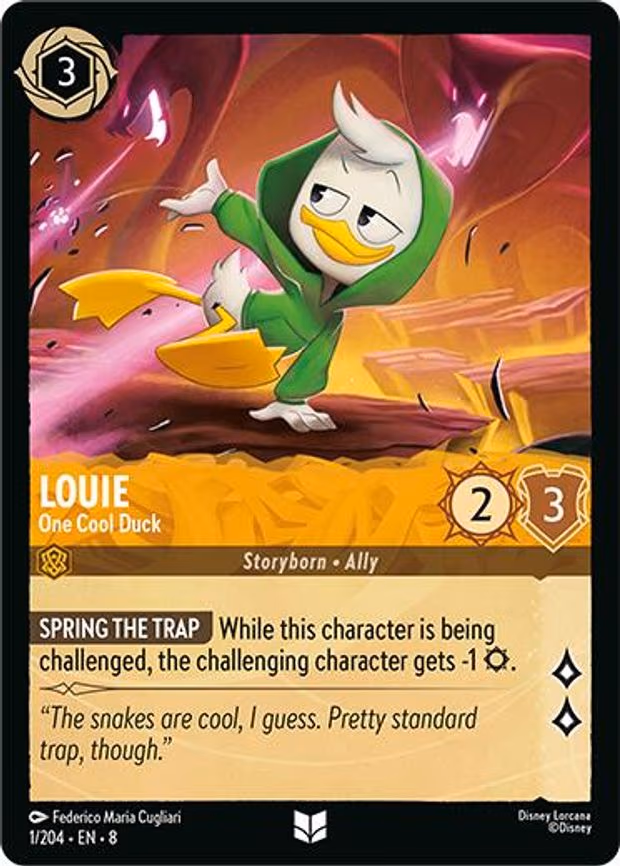 Louie - One Cool Duck - Uncommon (1/204)